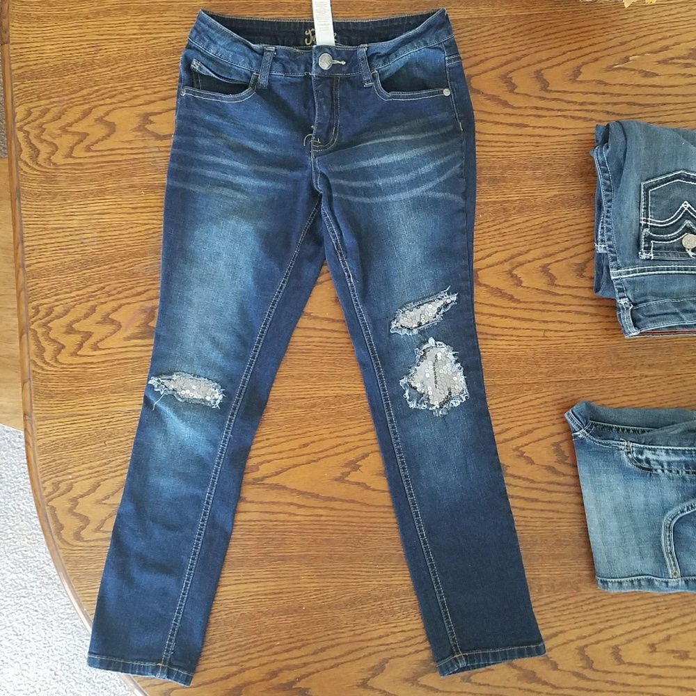 Justice Sequined Jeans